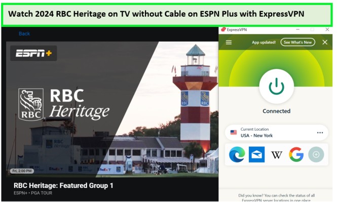 Regardez le RBC Heritage 2024 à la télévision sans câble. in - France -sur-ESPN-Plus-avec-ExpressVPN 