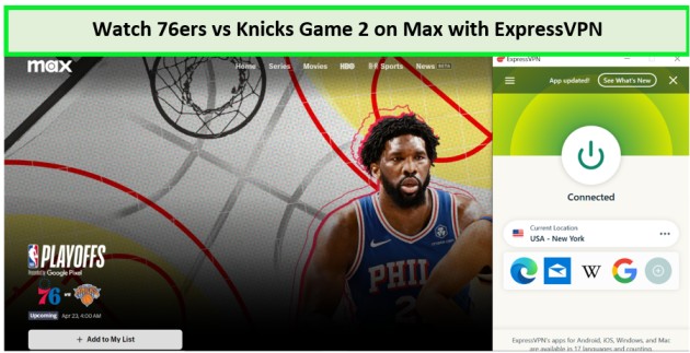 Watch-76ers-vs-Knicks-Game-2-in-Hong Kong-on-Max-with-ExpressVPN