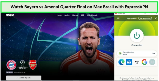  Ver-Bayern-vs-Arsenal-Cuartos-de-Final- in - Espana -en-Max-Brasil-con-ExpressVPN 