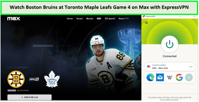 Watch-Boston-Bruins-at-Toronto-Maple-Leafs-Game-4-in-New Zealand-on-Max-with-ExpressVPN.