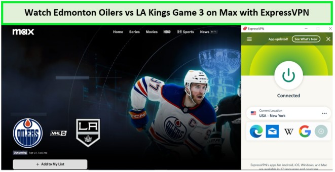 Watch-Edmonton-Oilers-vs-LA-Kings-Game-3-in-New Zealand-on-Max-with-ExpressVPN