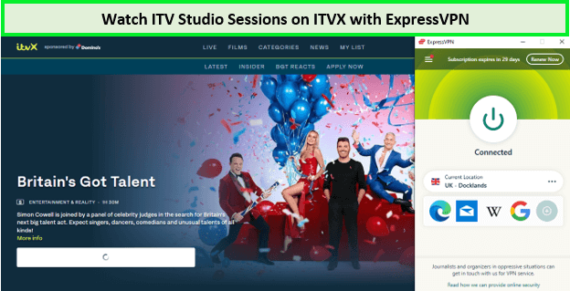 Watch-ITV-Studio-Sessions-in-New Zealand-on-ITVX-with-ExpressVPN