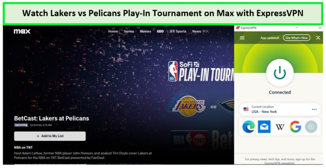 Watch-Lakers-vs-Pelicans-Play-In-Tournament-in-UAE-on-Max-with-ExpressVPN