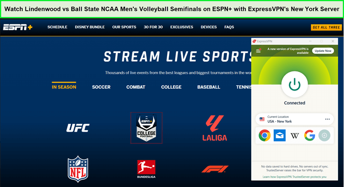 watch-lindenwood-vs-ball-state-ncaa-mens-volleyball-semifinals-in-Canada-on-espn-with-expressvpn