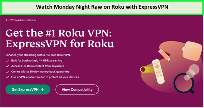 Watch-Monday-Night-Raw-outside-USA-on-Roku-with-ExpressVPN