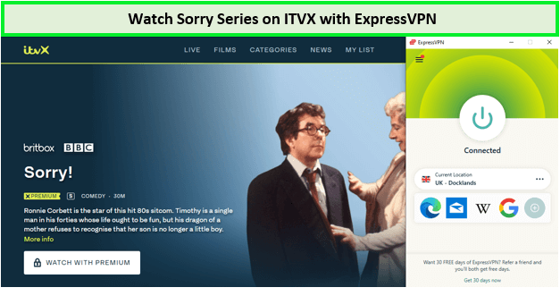 Watch-Sorry-Series-outside-UK-on-ITVX-with-ExpressVPN
