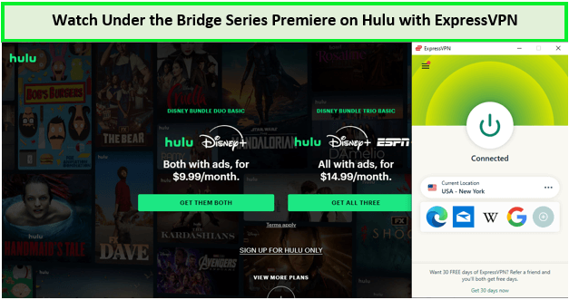 Watch-Under-the-Bridge-Series-Premiere-outside-USA-on-Hulu-with-ExpressVPN