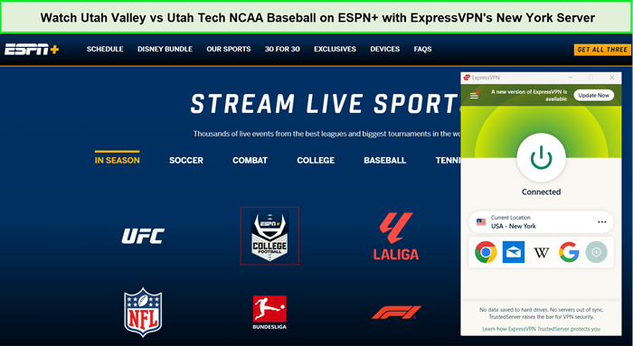watch-utah-valley-vs-utah-tech-ncaa-baseball-in-UK-on-espn-plus-with-expressvpn