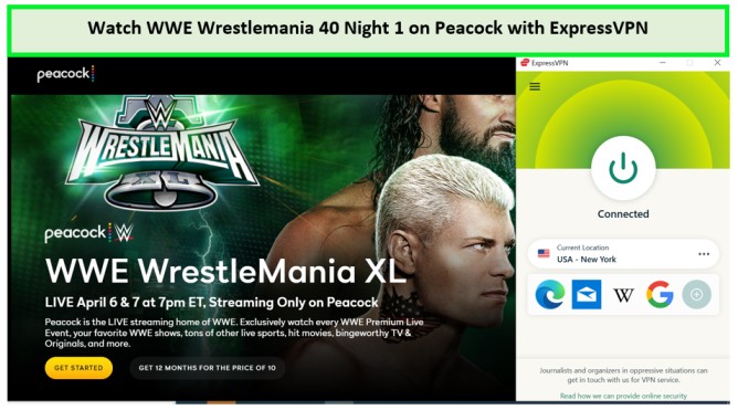  desbloquear-WWE-Wrestlemania-40-Noche-1- in - Espana -en-Peacock-con-ExpressVPN 