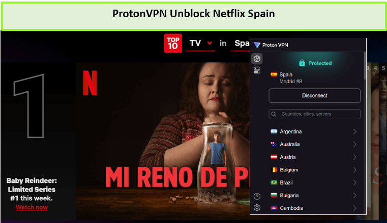 protonvpn-para-netflix-españa