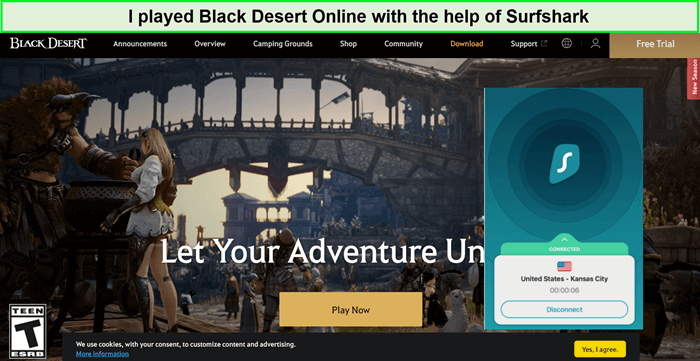 surfshark-unblocked-black-desert-online-in-France
