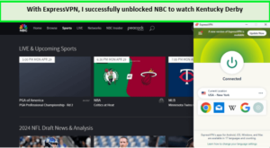 expressvpn-unblocked-nbc-to-watch-kentucky-derby-2024-in-Japan-on-nbc