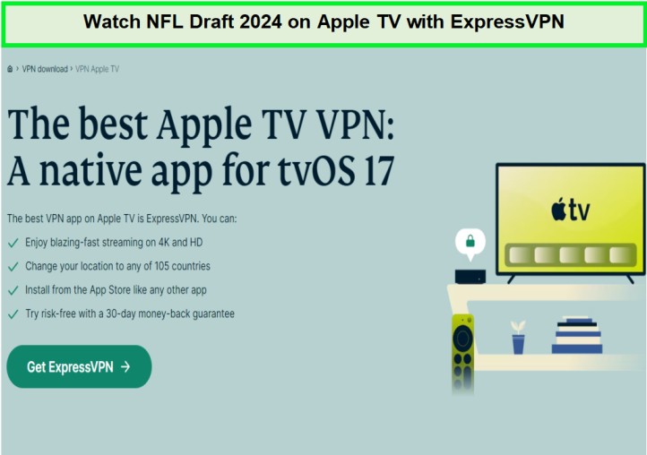 watch-nfl-draft-2024-on-apple-tv-in-Netherlands-with-expressvpn