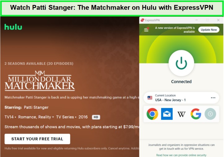 watch-patti-stanger-the-matchmaker-in-Singapore-on-hulu-with-expressvpn