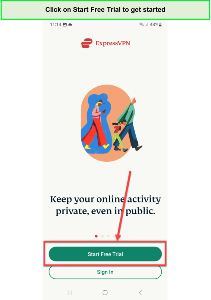 click-start-expressvpn-free-trial-on-android-app