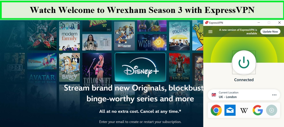watch-welcome-to-wrexham-season-3-in-Canada-on-disney-plus-with-expressvpn
